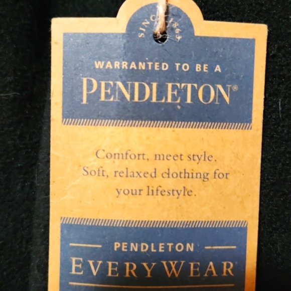 NWT Pendleton Whisky Black Signature Fleece Zip Up Jacket Men's Small Unisex - Picture 4 of 9